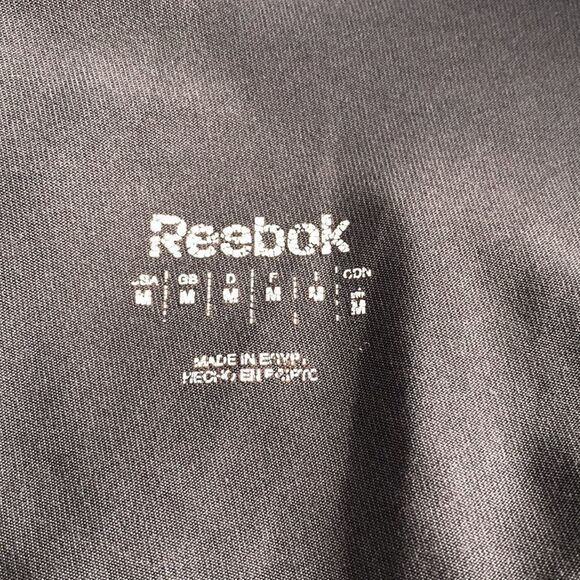 Reebok Size Med Grey Activewear Yoga Pants With Purple Waistband - Picture 4 of 5